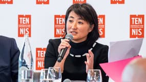 Caroline Flaissier lors d'une conférence de presse de la FFT, le 14/12/2023