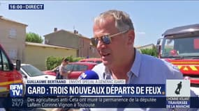 Nouveaux départs de feux dans le Gard: pour le maire de Générac, "l'urgence est de sauver des vies"