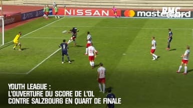 Youth League : L'ouverture du score de l'OL contre Salzbourg en quart de finale