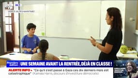 Des élèves sont déjà de retour en classe pour une remise à niveau avant la rentrée 