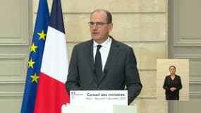 Jean Castex, lors de la présentation du projet de loi sur le séparatisme, le 9 décembre 2020.