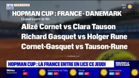Hopman Cup à Nice: deuxième jour de compétition avec l'entrée en lice de la France