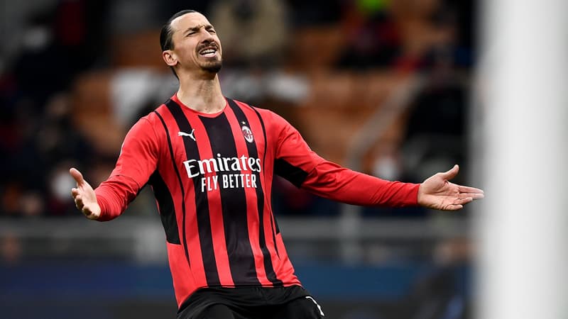 Zlatan Ibrahimovic lors de Milan AC-La Spezia le 17 janvier 2022