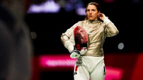 L'escrimeuse française Charlotte Lembach, à Tokyo le 31 juillet 2021