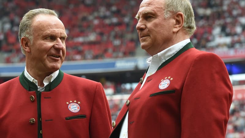 Hoeness (à droite) et Rummenigge