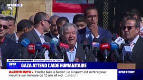 Antonio Guterres appelle au passage "le plus vite possible" de l'aide humanitaire à Gaza