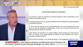 Julien Bayou annonce sa démission de sa fonction de secrétaire national d'EELV