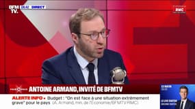 Antoine Armand: “Quand ça va mal, tout le monde doit faire des efforts, l’État le premier”