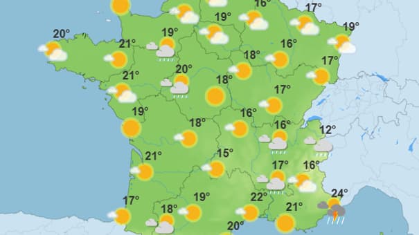 Meteo de jeudi 22 mai.