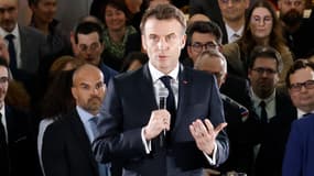 Emmanuel Macron, à Paris le 14 mars 2023
