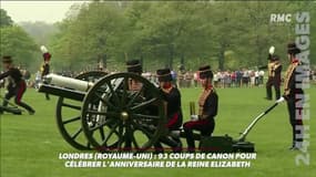 Londres: 93 coups de canon pour l'anniversaire de la reine