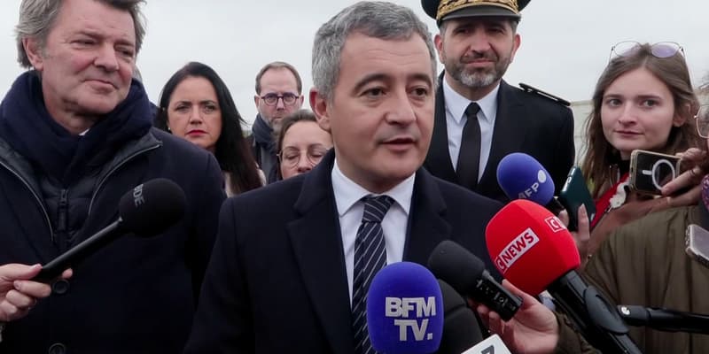Le ministre de la Justice, Gérald Darmanin, le 3 novembre 2025 à Troyes 
