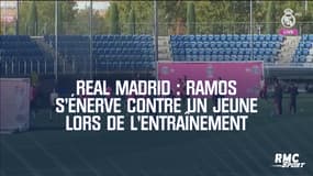 Real Madrid : Ramos s'énerve contre un jeune lors de l'entraînement