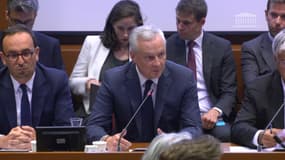 Le ministre de l'Économie démissionnaire a été interrogé par la commission des finances concernant le futur budget.