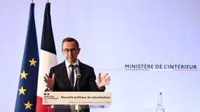 Bruno Retailleau à Créteil (Val-de-Marne) le 5 mai 2025