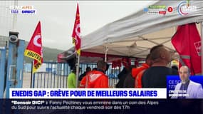 Hautes-Alpes: les salariés d'Enedis en grève à Gap pour demander de meilleurs salaires