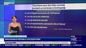 BFM Business avec vous : Est-ce qu'un salarié peut être sanctionné pour des faits commis pendant un séminaire d'entreprise ? - 07/09