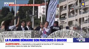 JO 2024: la flamme olympique est arrivée à Grasse