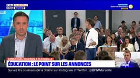 Emmanuel Macron à Marseille: de nombreuses annonces sur l'Éducation au premier jour de déplacement