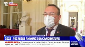 Damien Abad: "Valérie Pécresse est une femme brillante (...) notre objectif est toujours le même: qu'il n'y ait qu'un seul candidat"