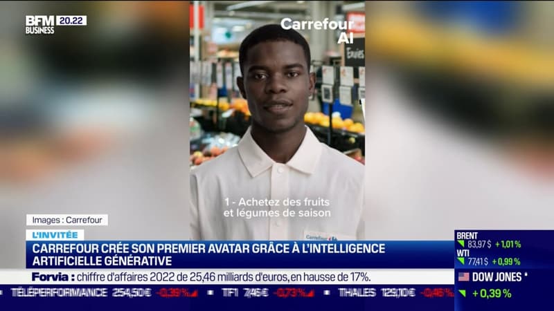 Carrefour crée son premier avatar grâce à l’intelligence artificielle générative