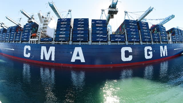 Un navire de l'armateur français CMA CGM. (image d'illustration)