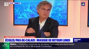 Patrick Goldstein, chef du pôle de l’urgence au CHU de Lille assure que le retour du masque à l'école est "une excellente initiative"