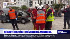 Montreuil: un exercice de sécurité routière organisé pour la journée internationale du souvenir des victimes de la route