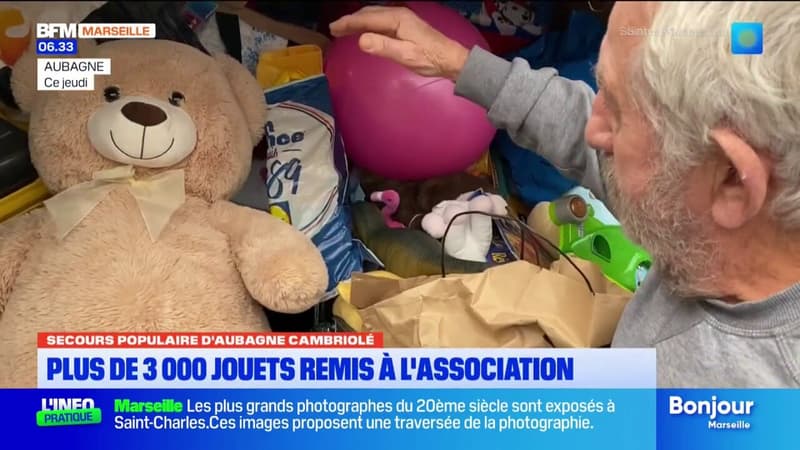 Secours populaire d'Aubagne cambriolé: plus de 3.000 jouets remis à l'association