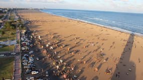 La Plage de Marina à Chennai, Inde