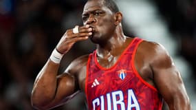 Mijain Lopez aux Jeux olympiques le 5 août 2024