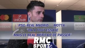 PSG - Motta : "On a tout essayé mais le Real méritait de passer"
