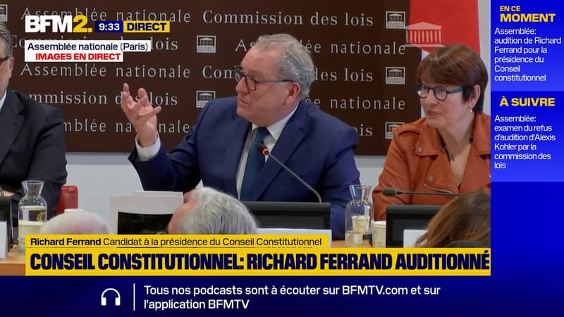 Conseil constitutionnel: Richard Ferrand répond sur ses propos concernant un 3e mandat pour Macron