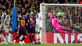 Lionel Messi lors de Barça-Liverpool, le 1er mai 2019