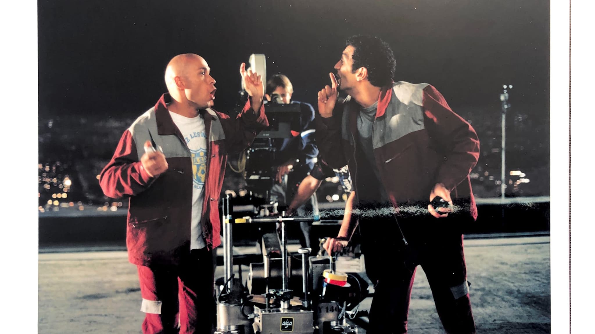 Eric et Ramzy sur le tournage de "La Tour Montparnasse infernale" Eric et Ramzy sur le tournage de "La Tour Montparnasse infernale"