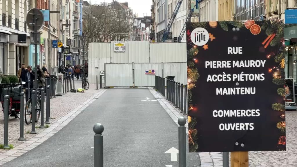 Immeubles effondrés à Lille: les commerçants espèrent relancer leur