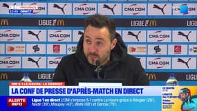 OM-Le Havre: De Zerbi salue le pressing imposé par ses joueurs