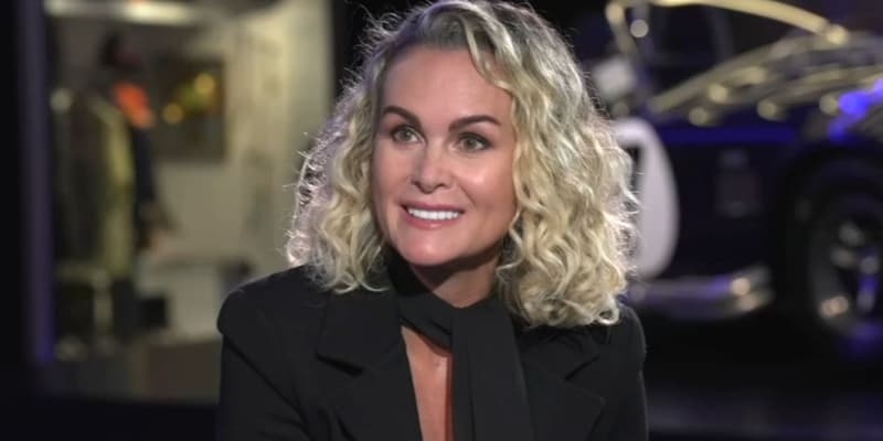 Laeticia Hallyday face à Maxime Switeck, le 21 décembre 2023. 