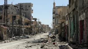 La ville de al-Qaryatain de la province de Homs en Syrie, le 4 avril 2016.