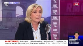 Marine Le Pen: "Je suis pour la perpétuité réelle: on rentre en prison et on n'en sort pas"