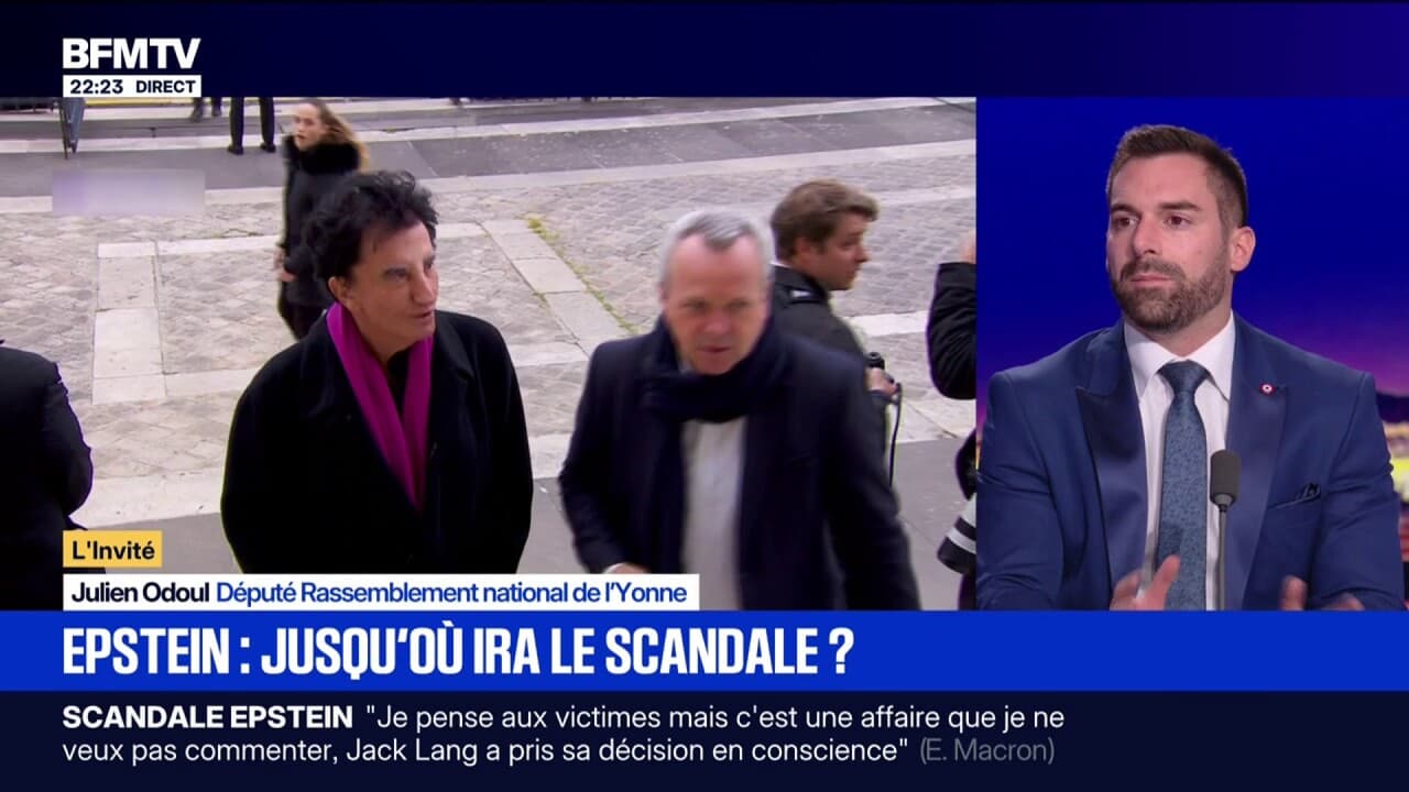Affaire Epstein: "Jack Lang aurait dû démissionner il y a bien longtemps", indique Julien Odoul, député RN Kép