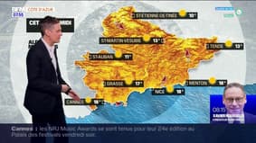 Météo Côte d’Azur: un dimanche très ensoleillé, jusqu'à 18°C à Nice