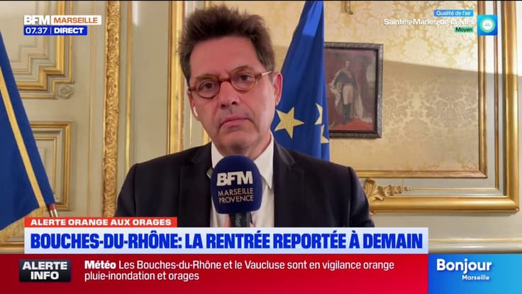 Sur BFM Marseille, le préfet des Bouches-du-Rhône explique le report de la rentrée scolaire  