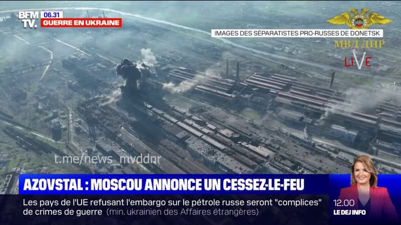 Azovstal: Moscou annonce un cessez-le-feu de trois jours pour permettre d'évacuer les civils réfugiés dans l'usine