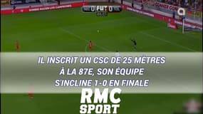  Il inscrit un csc de 25 mètres à la 87e, son équipe s'incline 1-0 en finale