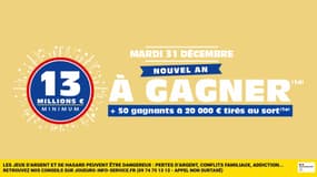 FDJ : Minimum 13 millions d'euros mis en jeu pour le Super Loto du Nouvel an, il y aura au moins 50 gagnants