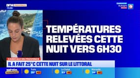 Canicule en Provence. Il a fait 25°C cette nuit sur le littoral