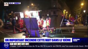 Paris: un important incendie dans le 10e arrondissement, pas de blessé