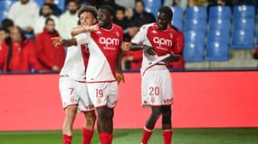 Monaco lors de sa victoire à Montpellier, le 12 mai 2024 en Ligue 1