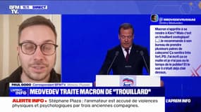 Guerre en Ukraine: Dmitri Medvedev traite Emmanuel Macron de "trouillard"